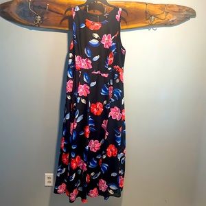 Floor length floral dress